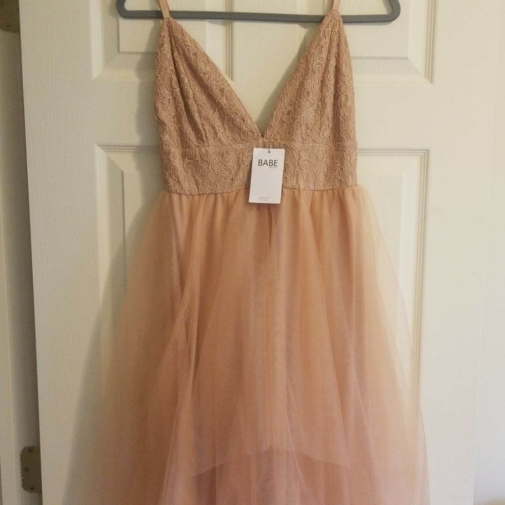 Peach dress